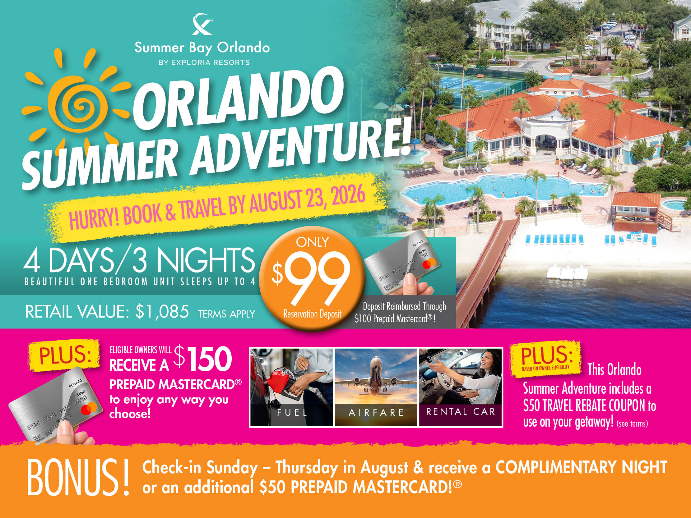 Orlando Summer Adventure | 4 Days 3 Nights