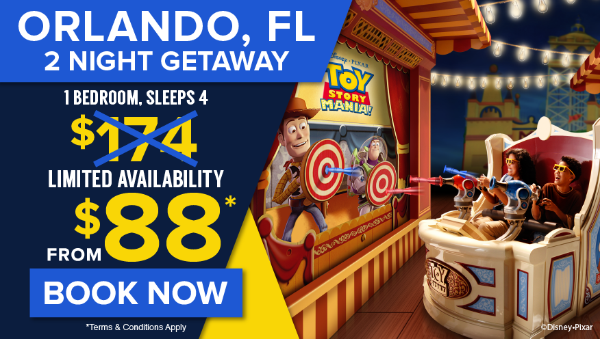 Orlando, FL, 2 Night Getaway from $88* Limited Availability, Book Now