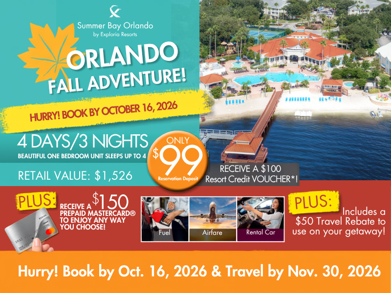 Orlando Fall Adventure | 4 Days 3 Nights